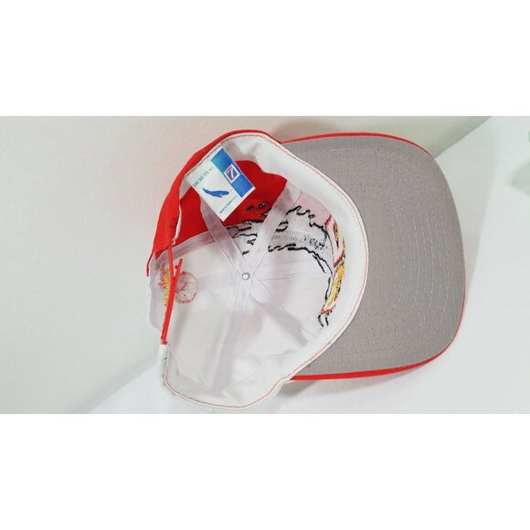 Ernie Irvan 28 Snapback Cap NASCAR Athletic Orange White SPLASH Hat Vintage - Picture 7 of 9